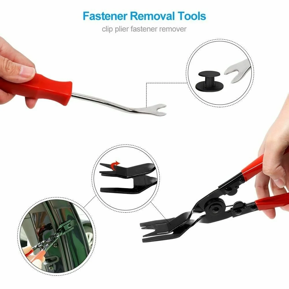 Garage tools Auto Interior Disassembly Tool Car Door Panel Trim Removal Puller Kit Plastic Blades For Interior Repair