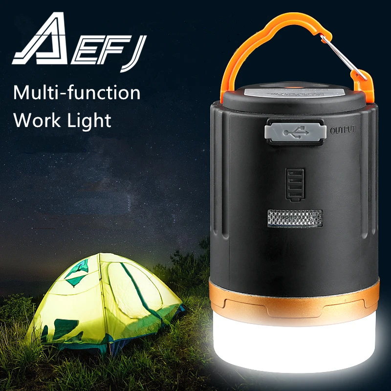 USB Rechargeable Portable Flashlight Camping equipment Lights 10W LED Working Lantern Table lamp Outdoor Hiking Night Hanging