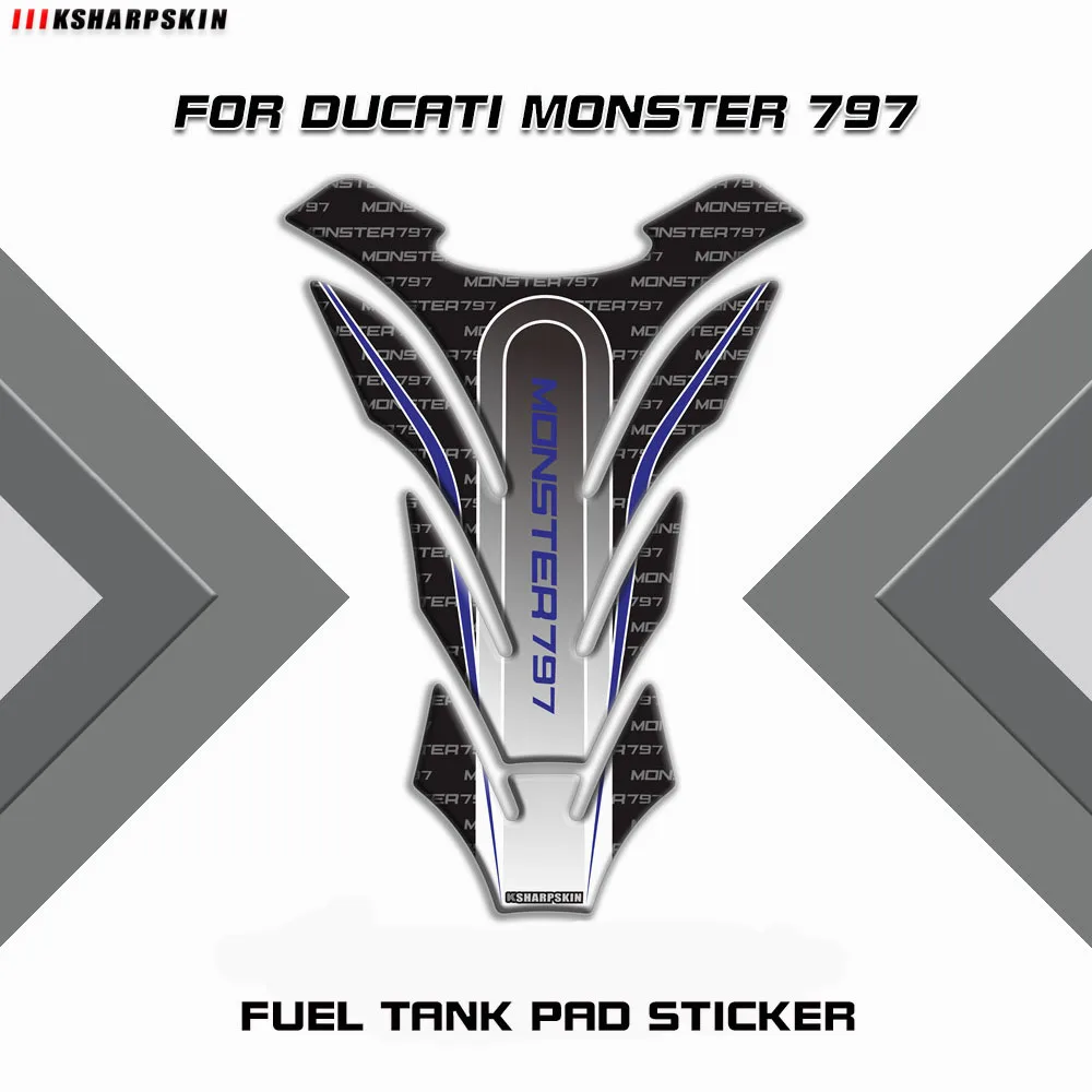 

Motorcycle fuel tank pad logo modification protection 3D sticker suitable for DUCATI MONSTER797