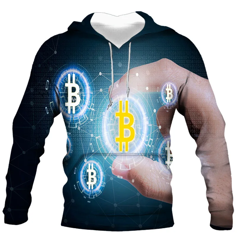 

New 3D Printing COINS Fashion Men Women Tracksuits Crewneck Hoodies Plus Size S-7XL Harajuku