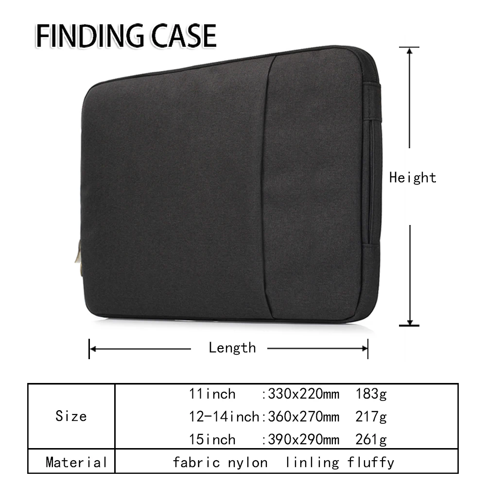 Shockproof Laptop Bag Sleeve Handbag Notebook Carrying Case for ASUS Vivobook 14/15 Macbook Pro Case