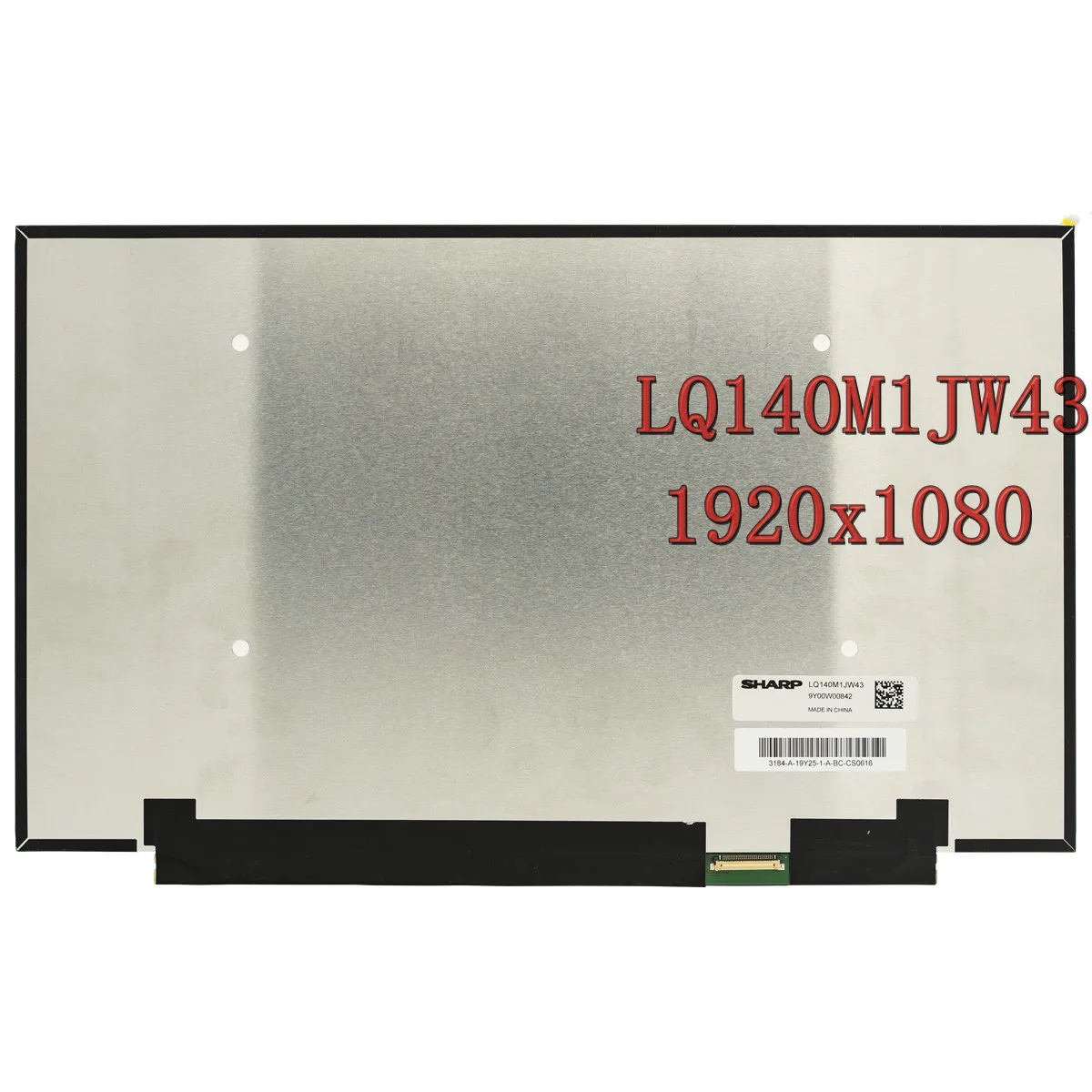 

14.0" IPS Laptop Screen 72% NTSC LCD Screen LED Martrix Display FHD1920x1080 EDP 30 PINS LQ140M1JW43