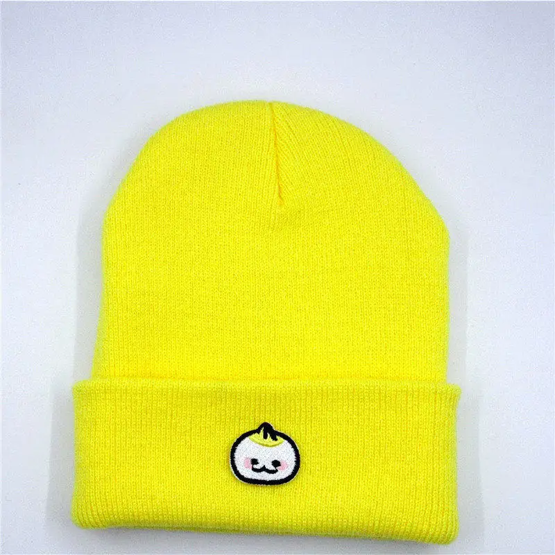 

Cartoon bun embroidery Thicken knitted hat winter warm hat Skullies cap beanie hat for kid men women 15