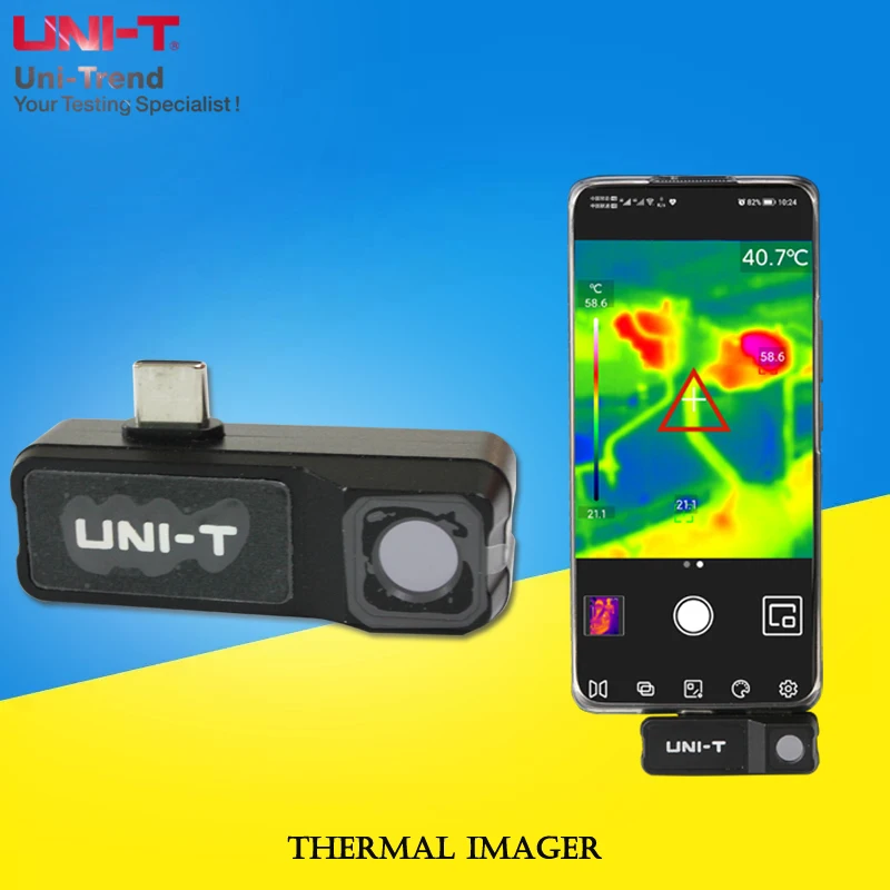 UNI-T termocamera del modulo del telefono cellulare UTi120Mobile/ispezione di potere HVAC che caccia termometro esterno visivo