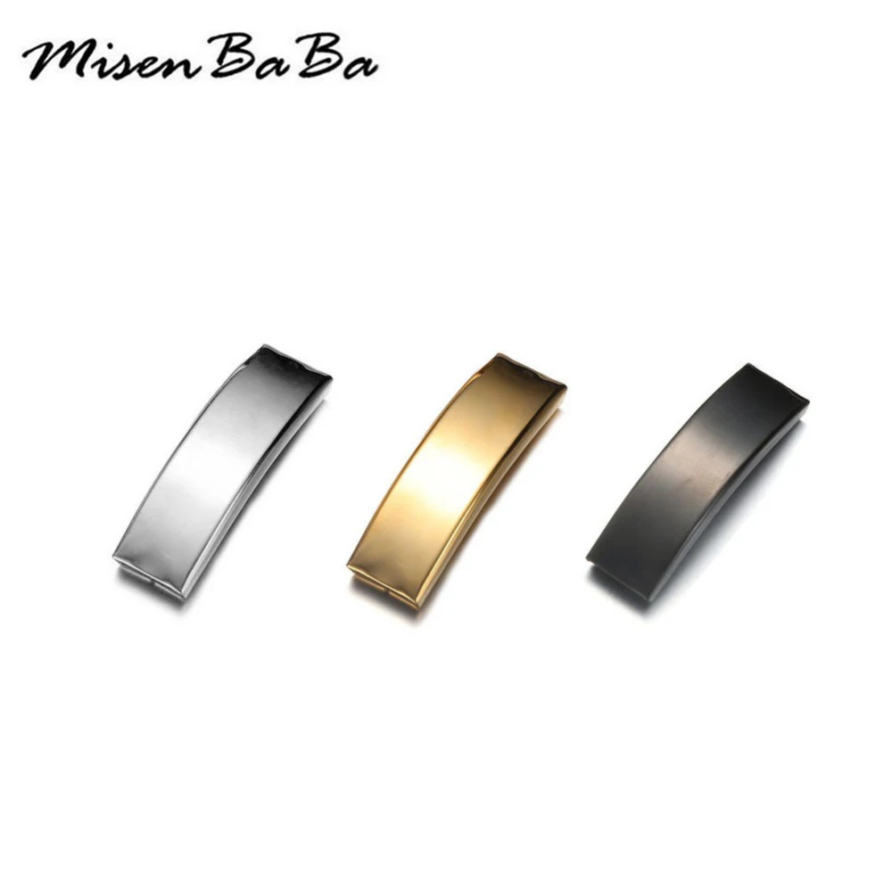 5Pcs/Lot 3 Color Stainless Steel Bend Tube Pendant For Jewelry DIY Making Bend Tube Accessories