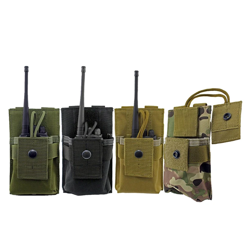 

Сумка для радиоприемника Molle для спорта на открытом воздухе, чехол с зажимом для раций, сумки с ремнем на талию для пейнтбола для страйкбола и раций
