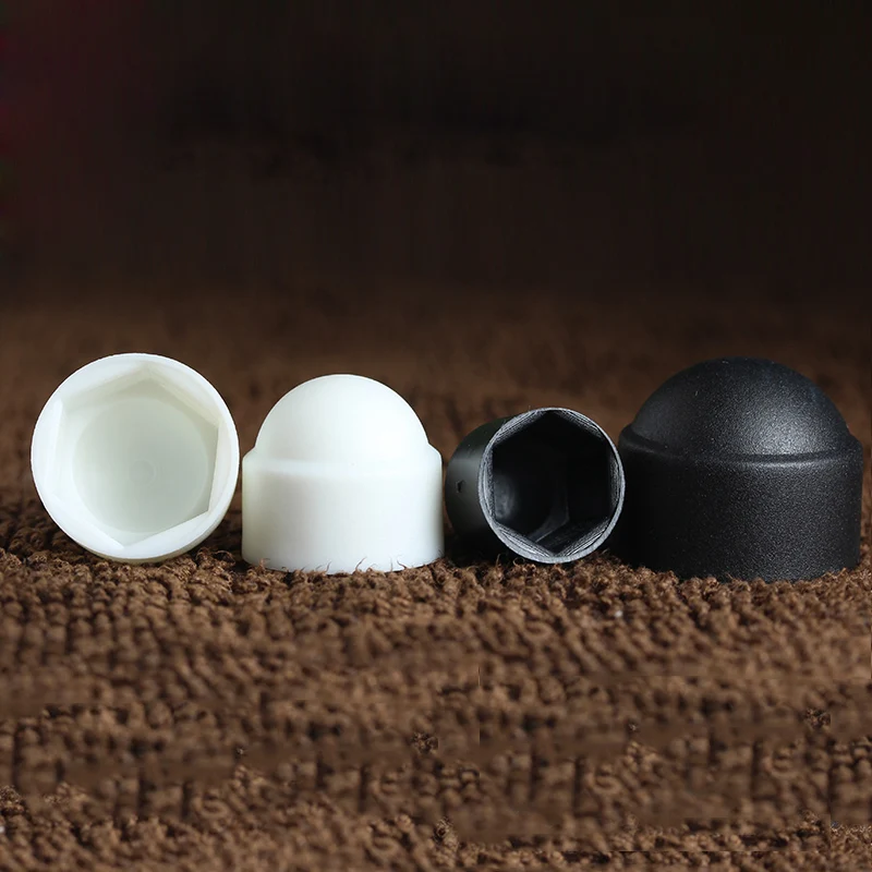 M3 M4 M5 M6 M8 M10 M12 M14 M16 M18 M20 M22 M24 Black White Dome Protection Cap Screw Covers Exposed Hexagon Plastic PE Nut Bolt