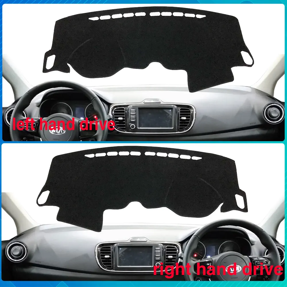 for KIA Pegas 2017 2018 2019 Soluto Dashboard Mat Cover Protective Avoid Light Rug Sunshade Carpet Car-Accessories-Stickers
