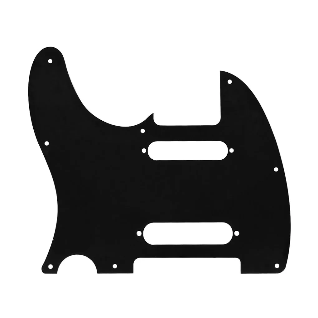 FLEOR TL Nashville Guitar Pickguard Front Scratch Plate Single Coil-Single Coil 8 Hole with Screws,3 Colors Options