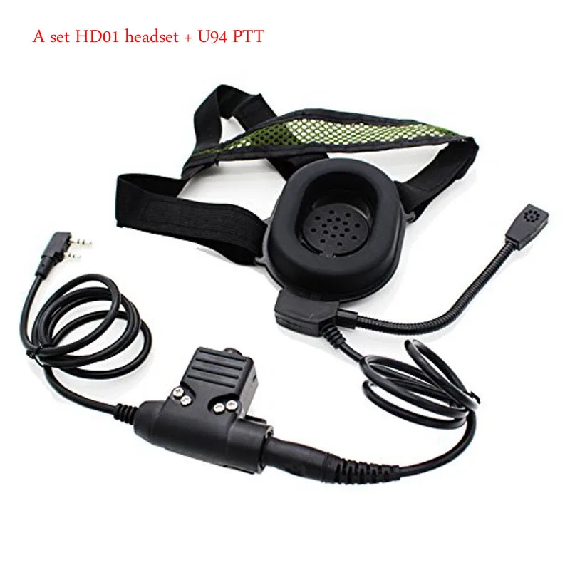 Imagem -03 - Tactical Bowman Elite ii Fone de Ouvido Fone de Ouvido Estilo U94 Ptt Pinos Apto para Kenwood Tk3107 Baofeng Uv5r Uv82 Hd01