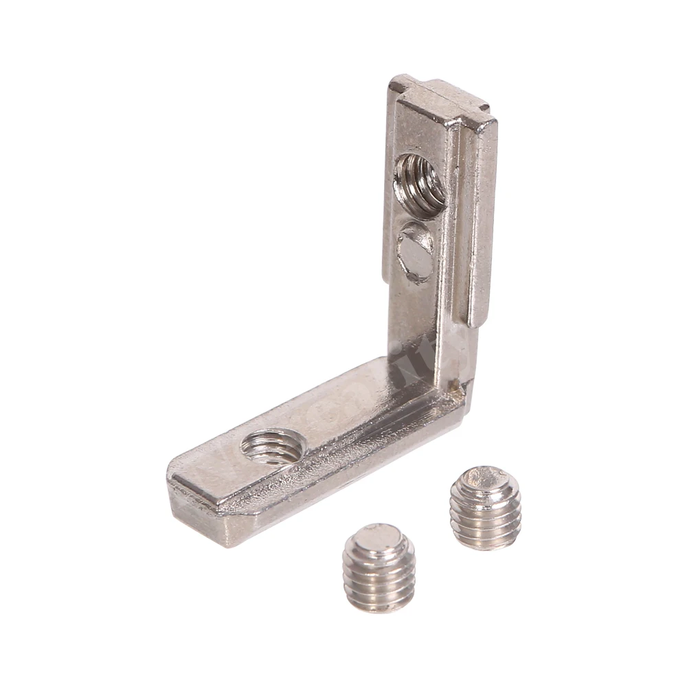 T-Slot L-Shape 2020 Aluminum Profile Internal Corner Joint Bracket Connector for 2020 Alu profile with m4 screw