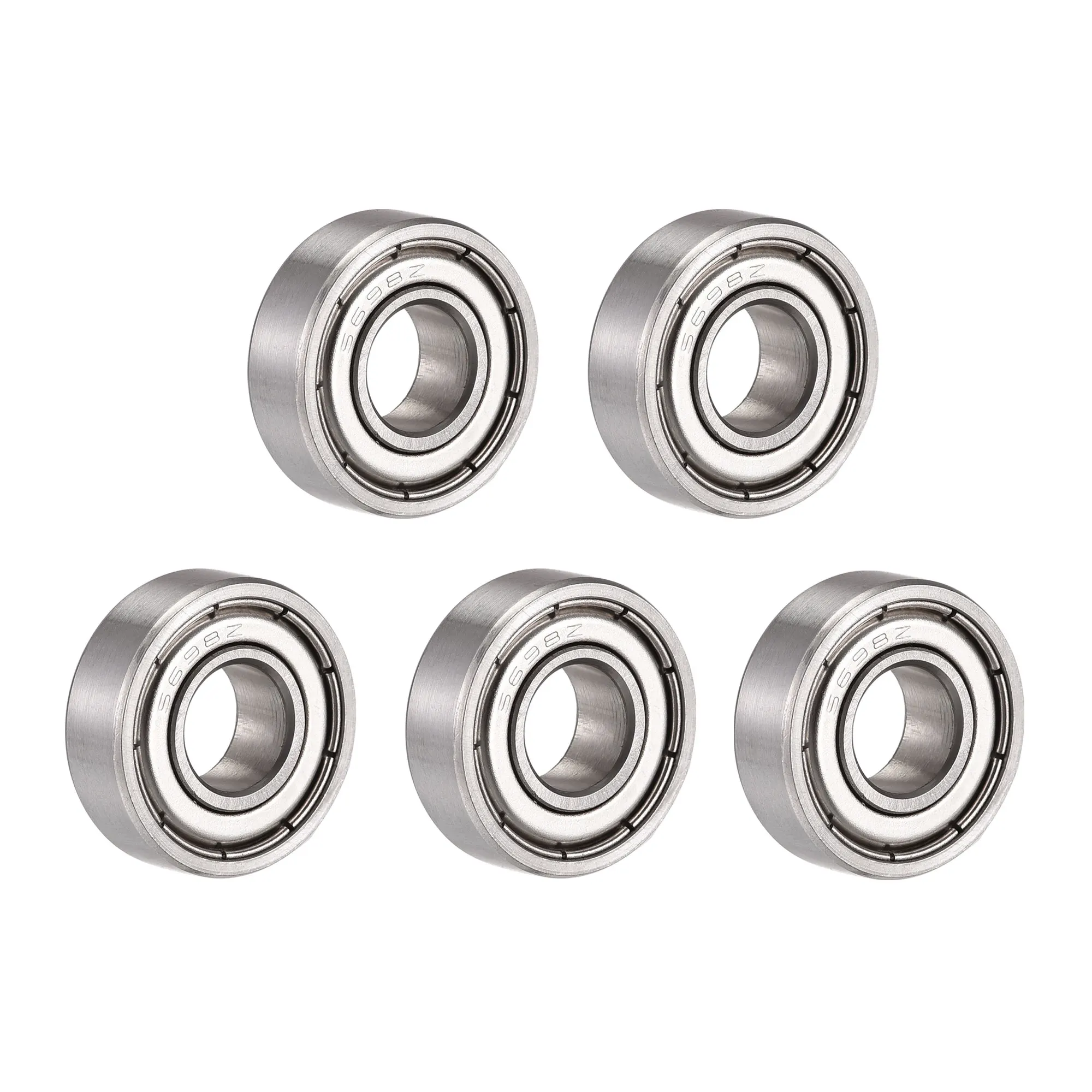 

Uxcell 5Pcs S698ZZ Stainless Steel Ball Bearing 8x19x6mm Double Shielded Bearings