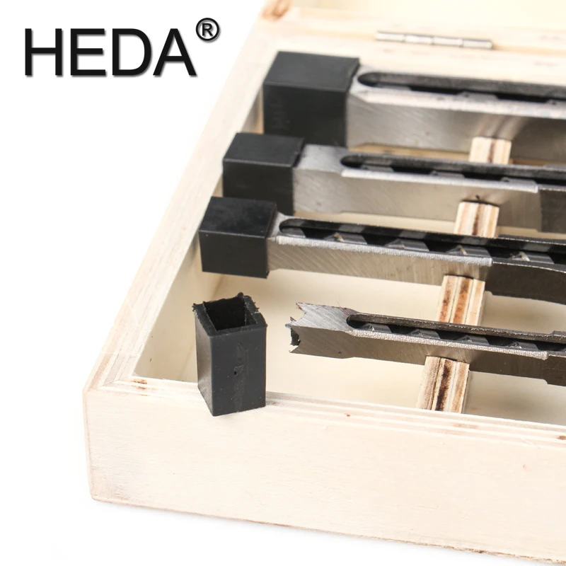 6.4/8/9.5/12.7mm 4Pcs Woodworking Tools Set Twist Square Hole Drill Bits Auger Mortising Chisel Extended Saw For DIY Furniture