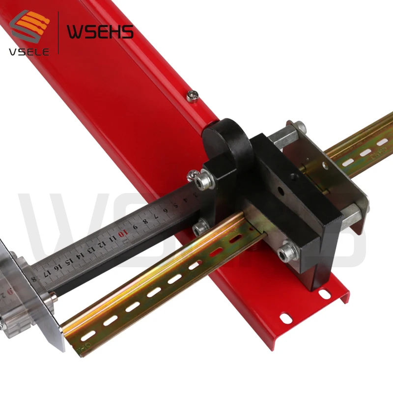 din rail cutter, cutting 3 kinds of din rail 35x7.5 35x15 15x5.5 ral cutter, multi-function cutter, easy cutting with size ruler