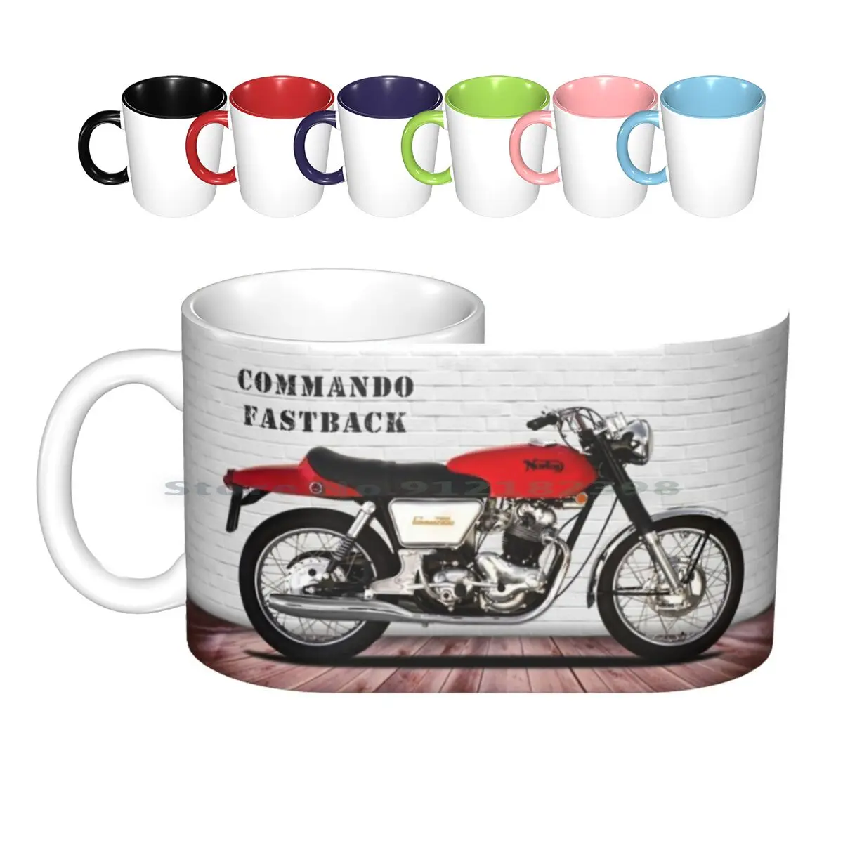 The Commando Fastback Ceramic Mugs Coffee Cups Milk Tea Mug Norton Commando Norton Norton Commando Fastback Commando Fastback