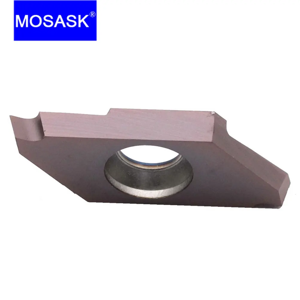 MOSASK 10PC  CTPA 10FR 15FR ZP15 CNC Lathe Groove Tool 16° Taper Small Parts Cut-Off Processing Tungsten Carbide Inserts