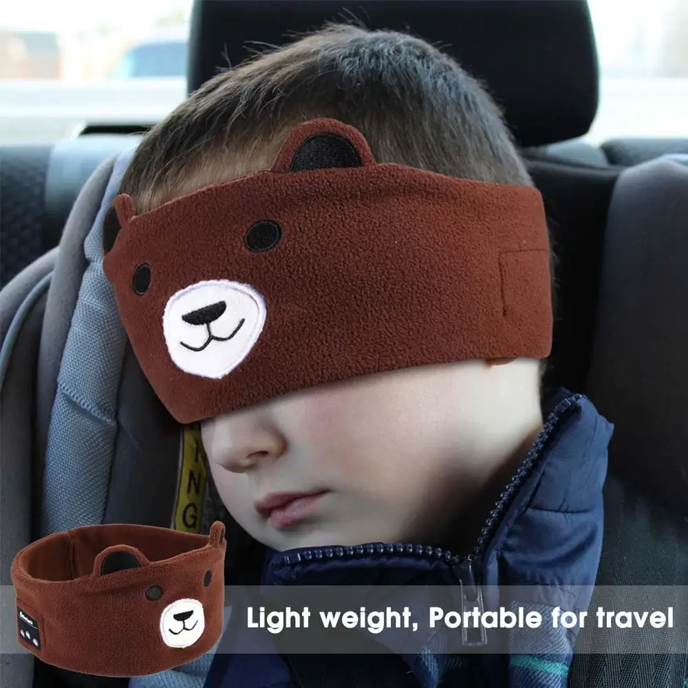 Kids Bluetooth Headphone Sleep Mask Bluetooth 5.0 Stereo Music Player Support Handsfree Soft Music Headband for Children Gifts