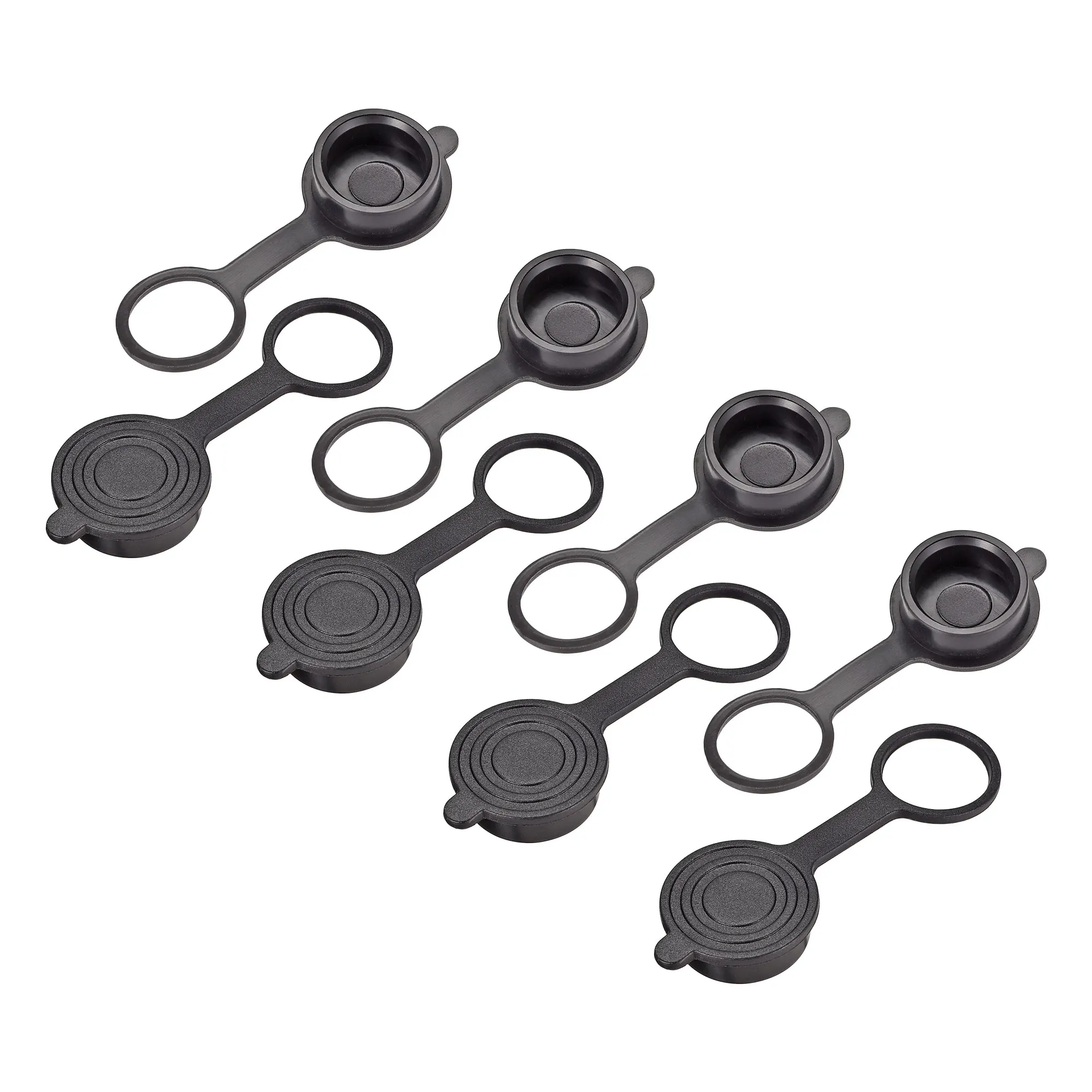 

Uxcell 8 Pcs GX16 Aviation Connector Plug Cover, Waterproof Plastic Cap Black