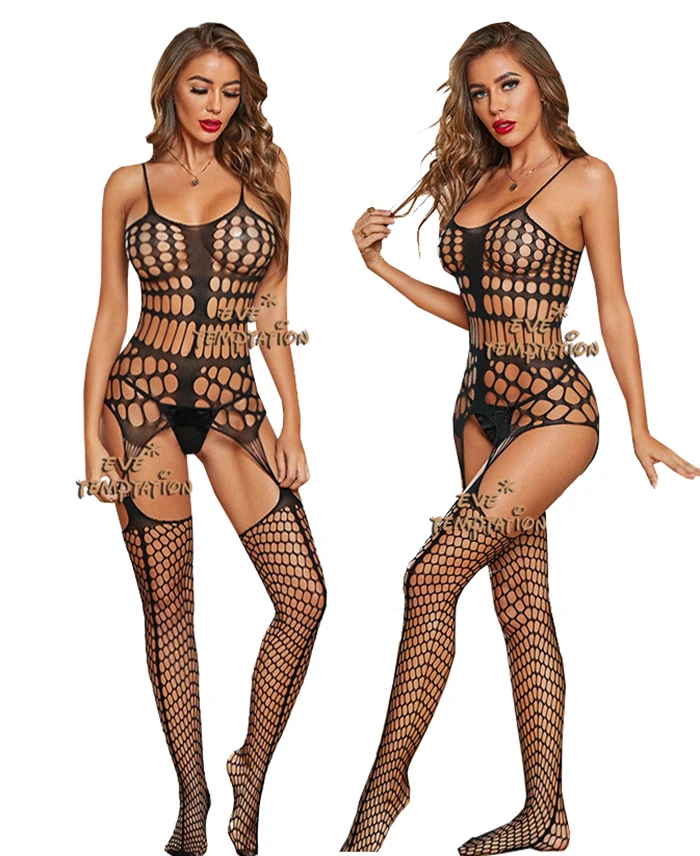 Taglie forti indumenti da notte Sexy intimo Babydoll body Teddy BodyStocking intimo Catsuit cosplay lingerie sessuale regalo di san valentino