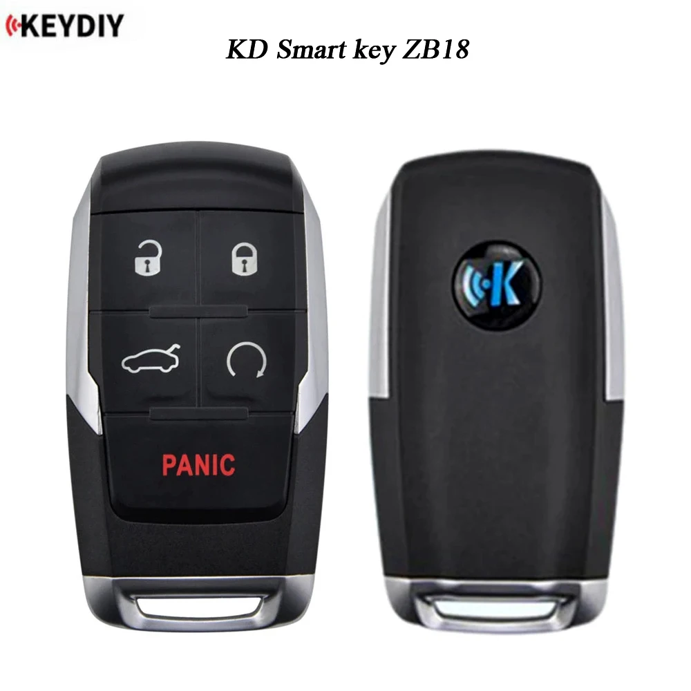 

KEYDIY Universal Smart Key fob 4 Buttons ZB18 for KD-X2 KD900 Mini KD Key Generator Fit More than 2000 Models