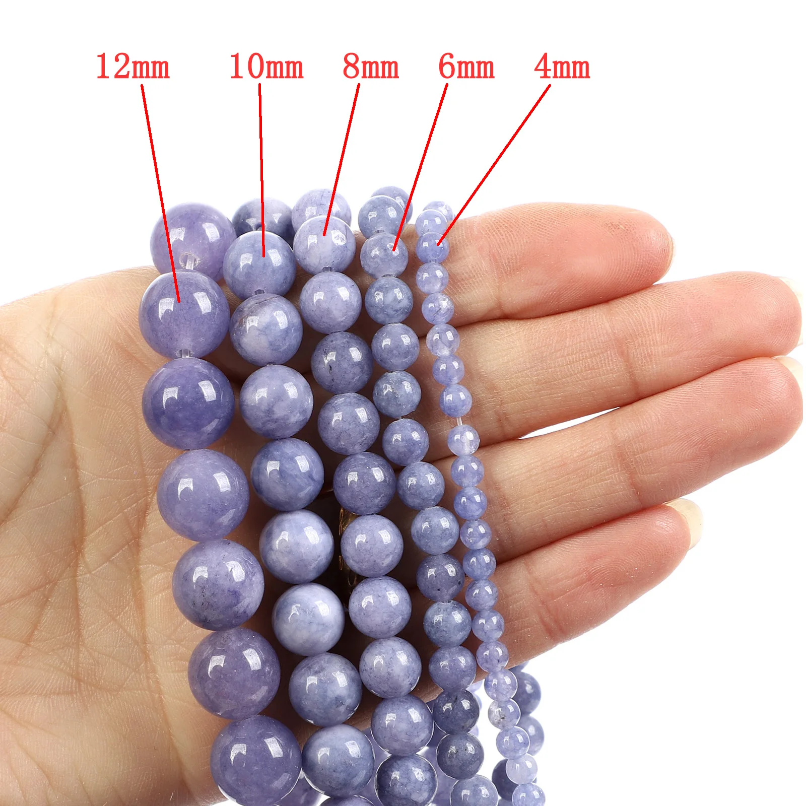 Natural Stone Beads Pink Rose Quartz Crystal Round Beads for Jewelry Making Diy Bracelet Accessories Strand 4 6 8 10 12mm