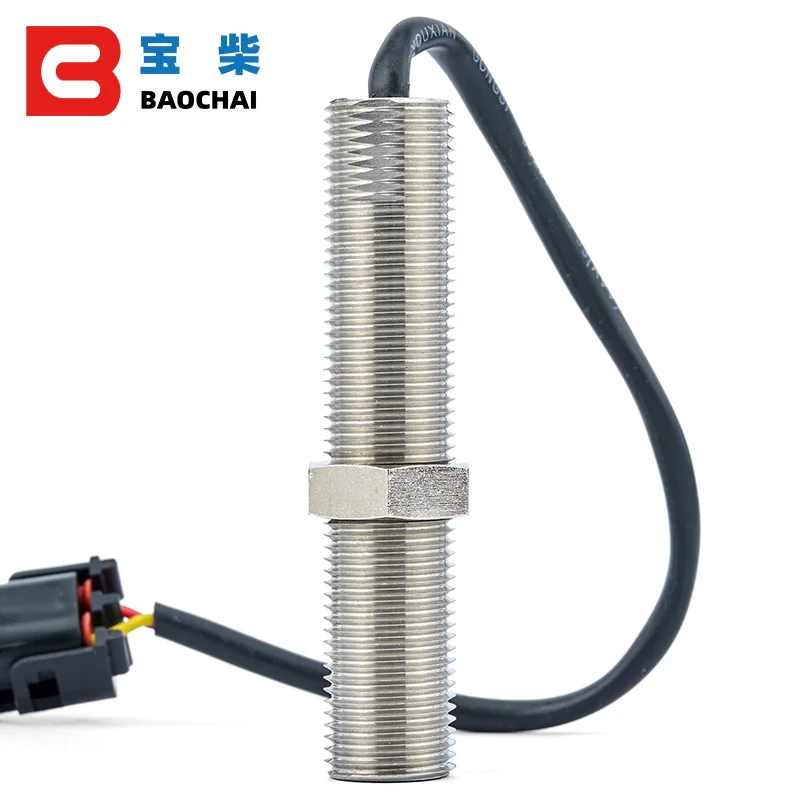 Magnetic Pickup MPU 3034572 Speed Sensor 80mm diesel generator part M16 80mm thread magnetic RPM genset ohm stainless sensor