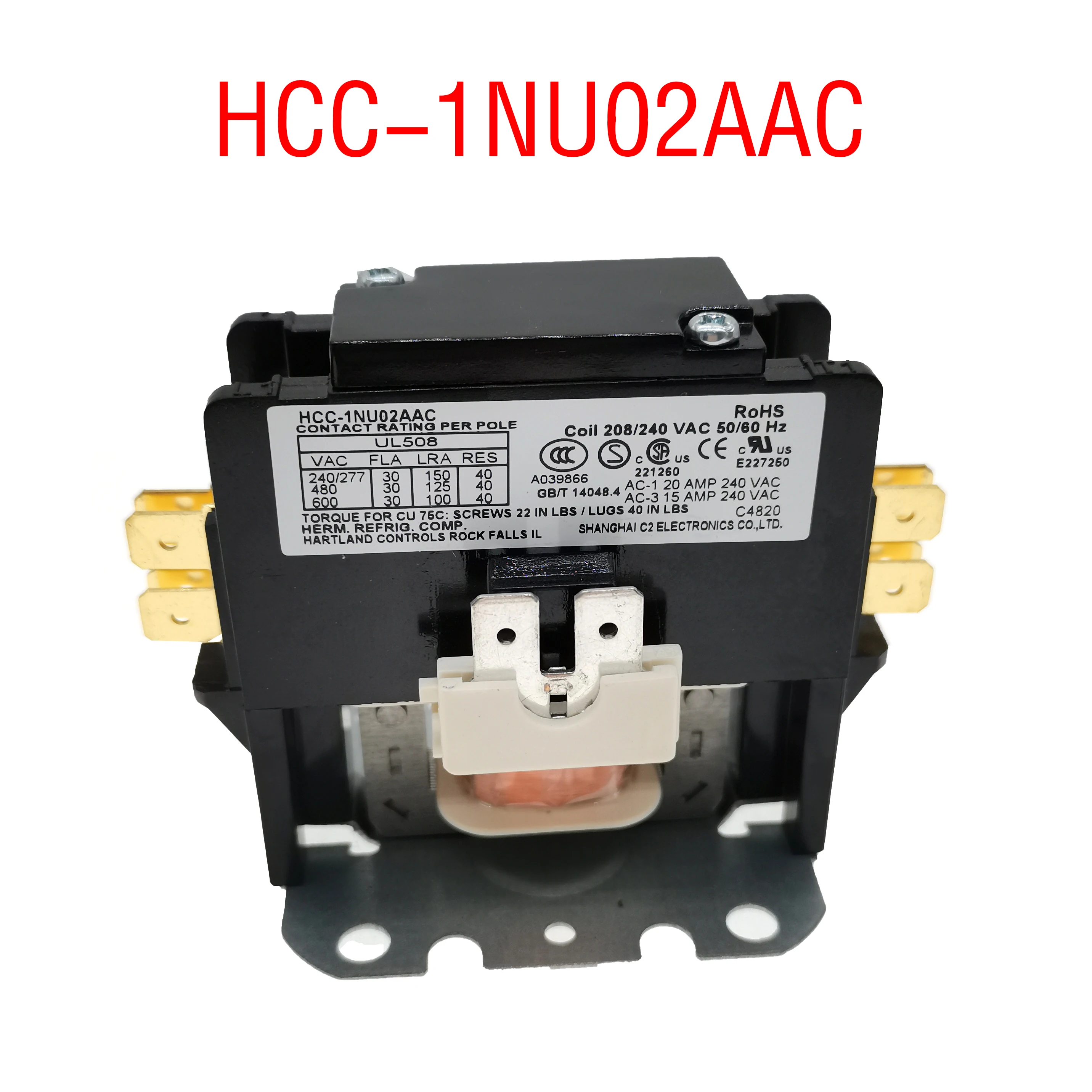 

New Original 1 year warranty HCC-1NU02AAC 208V/240V 30A