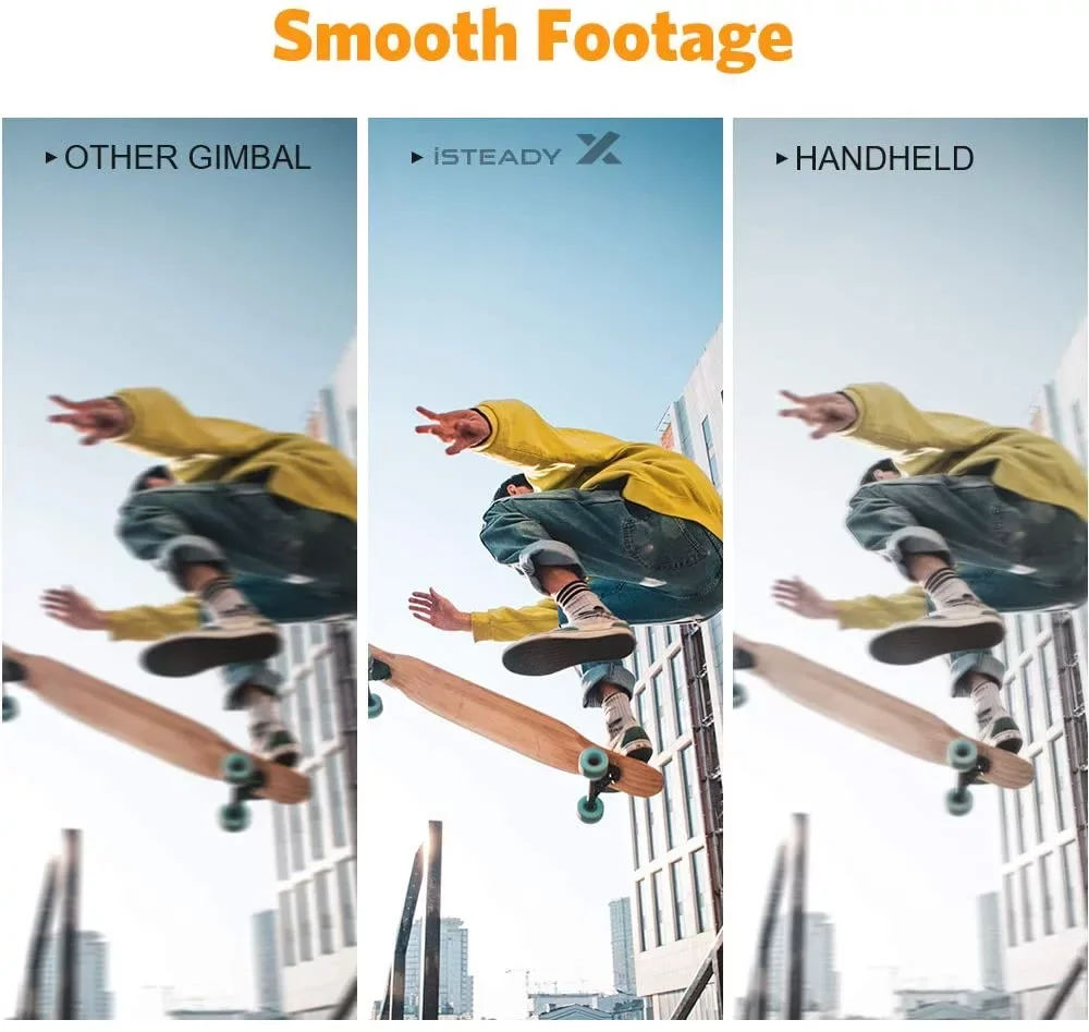 Hohem ISteady X2 3-Axis Handheld Gimbal ประสิทธิภาพสูง Composite การติดตามใบหน้า Dual BT ยืน280G