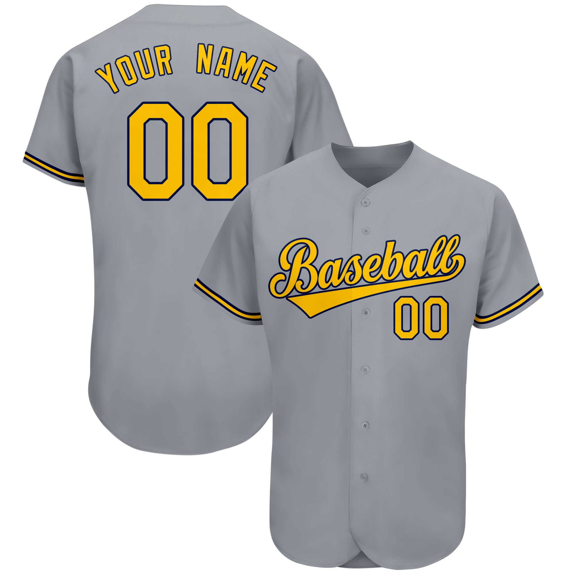 Custom Baseball Jersey Embroidered Team Name/Numbers Wholesale Button-down Tee Shirts for Adults/Kids Outdoors Party/Game Gift