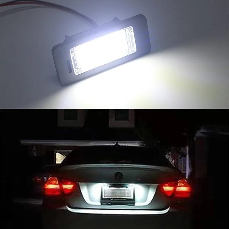 2pc Car License Plate Light Led Number Plate Holder Lamp No Error For A1 A4 B8 A5 S5 A6 S6 A7 Q5 TT TTS 2D For Golf Jetta Passat