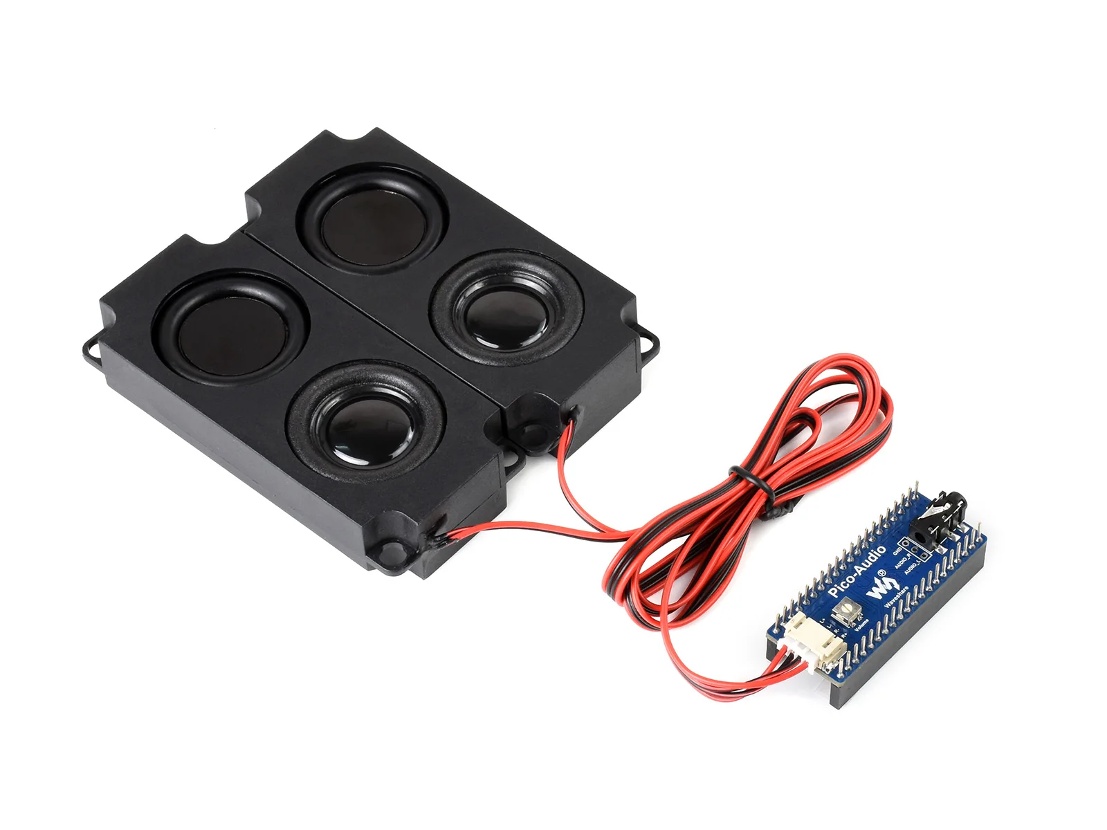 

Raspberry Pi Pico Audio Expansion Board,Supports a wide range of audio sampling frequencies,Output headphones and speakers,