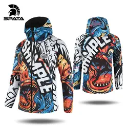 SPATA 2025 New Windbreaker Waterproof Breathable Hoodie Long Sleeve Single Thick Fishing Coat Autumn Winter Thermal Men Outwears