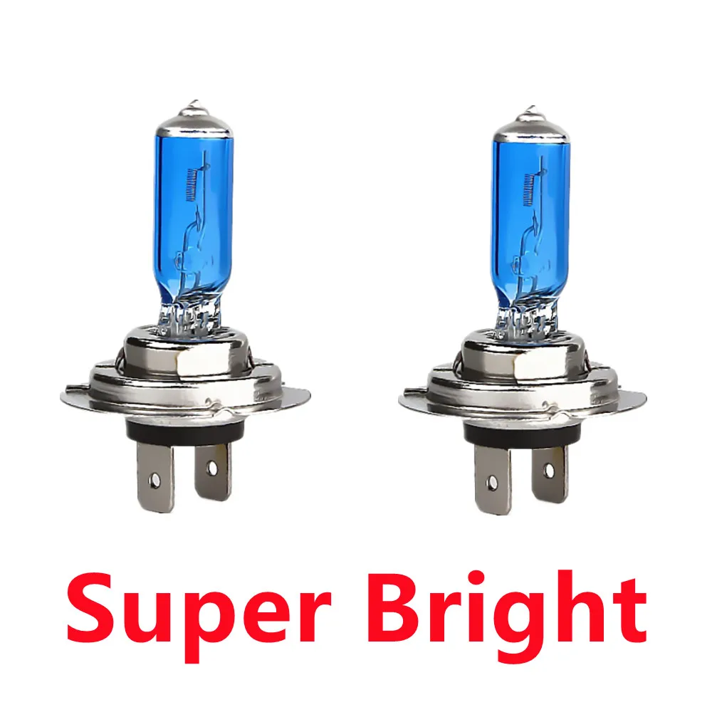 2pcs H7 55W 12V Halogen Bulb Super White Fog Lights High Power Car Headlight Lamp Car Light Source parking 6000K auto