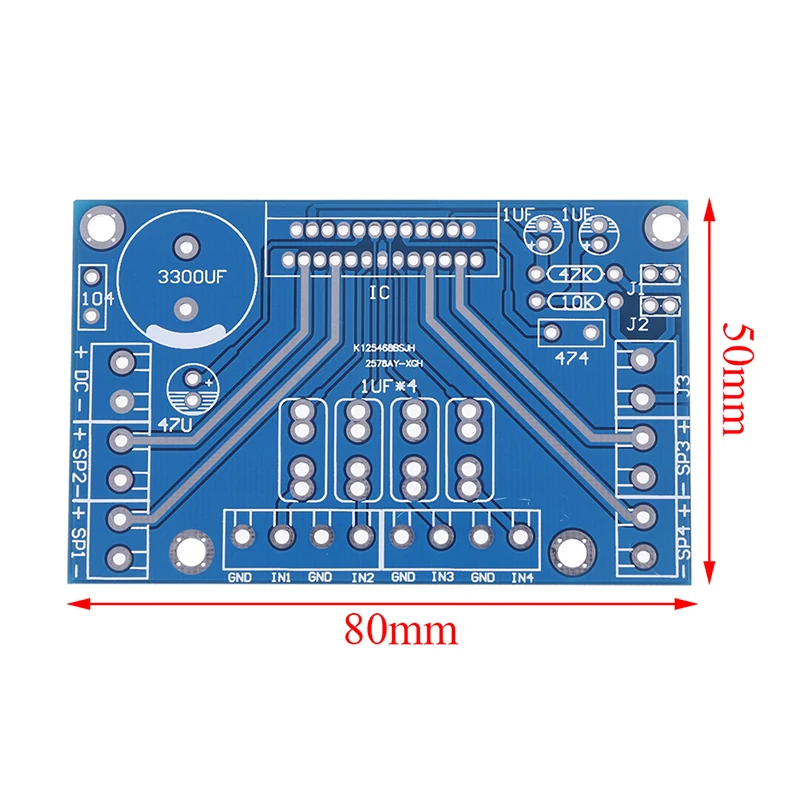 1PCS 12V New DC Power Amplifiers TDA7388 Four Channel 4x41W Audio BTL PC Car AMP PCB Hot