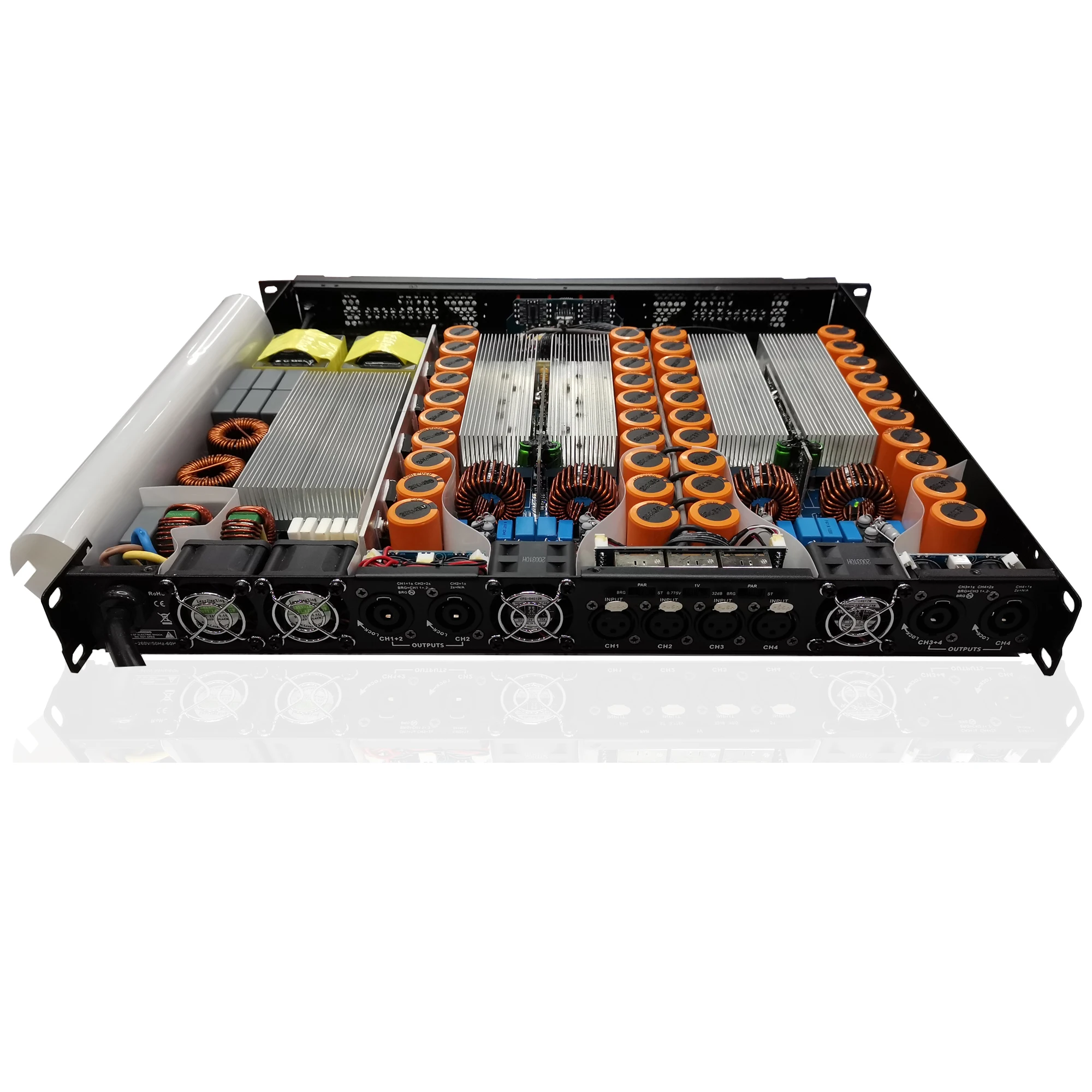 1U Class-D Digital Power Amplifiers 10000W Professional Audio Power Amplifier For Line Array Speakers