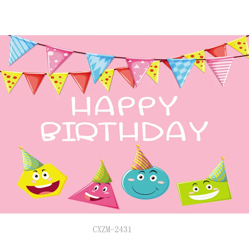 ZHISUXI SHUOZHIKE Children Birthday Photography Backdrops 1st Baby Shower Newborn Party Photo Studio Background 21519-s4