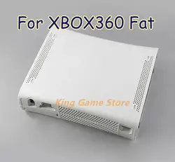 1set For XBOX 360 Fat Black White Housing Shell Case for xbox 360 phat game console housing shell case cover with buttons
