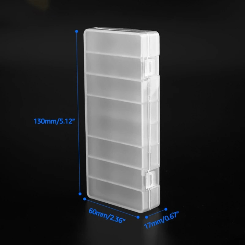 B03F Durable Battery Container Dustproof AA/AAA Battery Storage Box Case with 4/6/8 Slots Portable Plastic Box