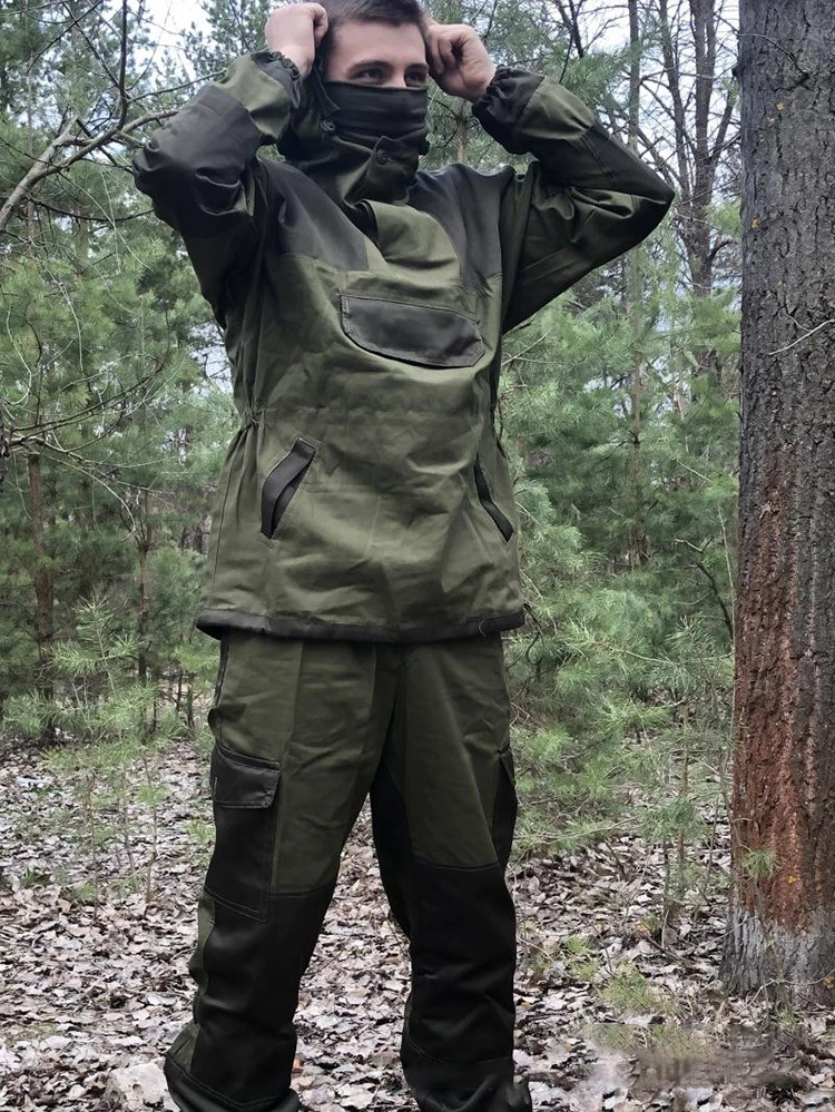 Gorka 4-Mountain Camouflage Kampfanzüge, Arbeitskleidung für Jagd, Trainingsuniform – Detail 11