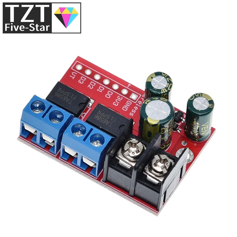 1/3 Stück H-Brücke Fernbedienung 5A 3V-14V Dual DC Motorsteuerungsmodul Spannungsreversierung PWM Drehzahlregelung Doppel Super L298N 5AD – Detail 7