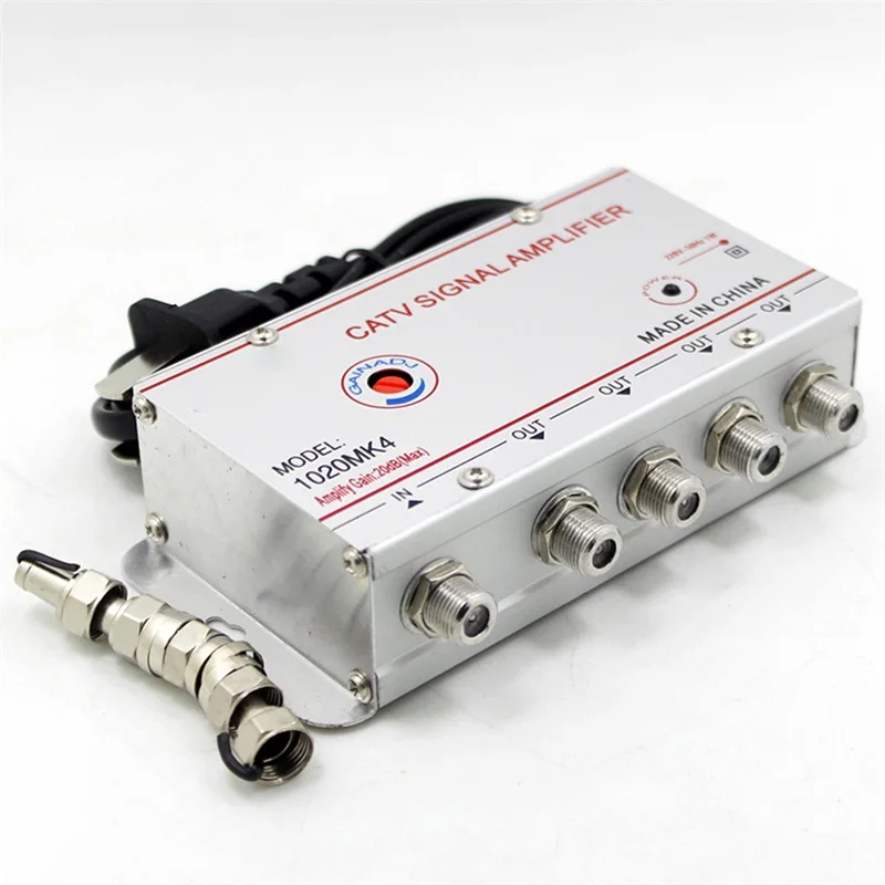 4/6/8 Cách 20 Db Truyền Hình Kỹ Thuật Số Ăng Ten CATV Hộp Truyền Hình Khuếch Đại Tín Hiệu Ăng Ten Cho Truyền Hình Kỹ Thuật Số Tăng Cường Tín Hiệu bộ Chia Mỹ EU Cắm Vào Ổ Điện 220V