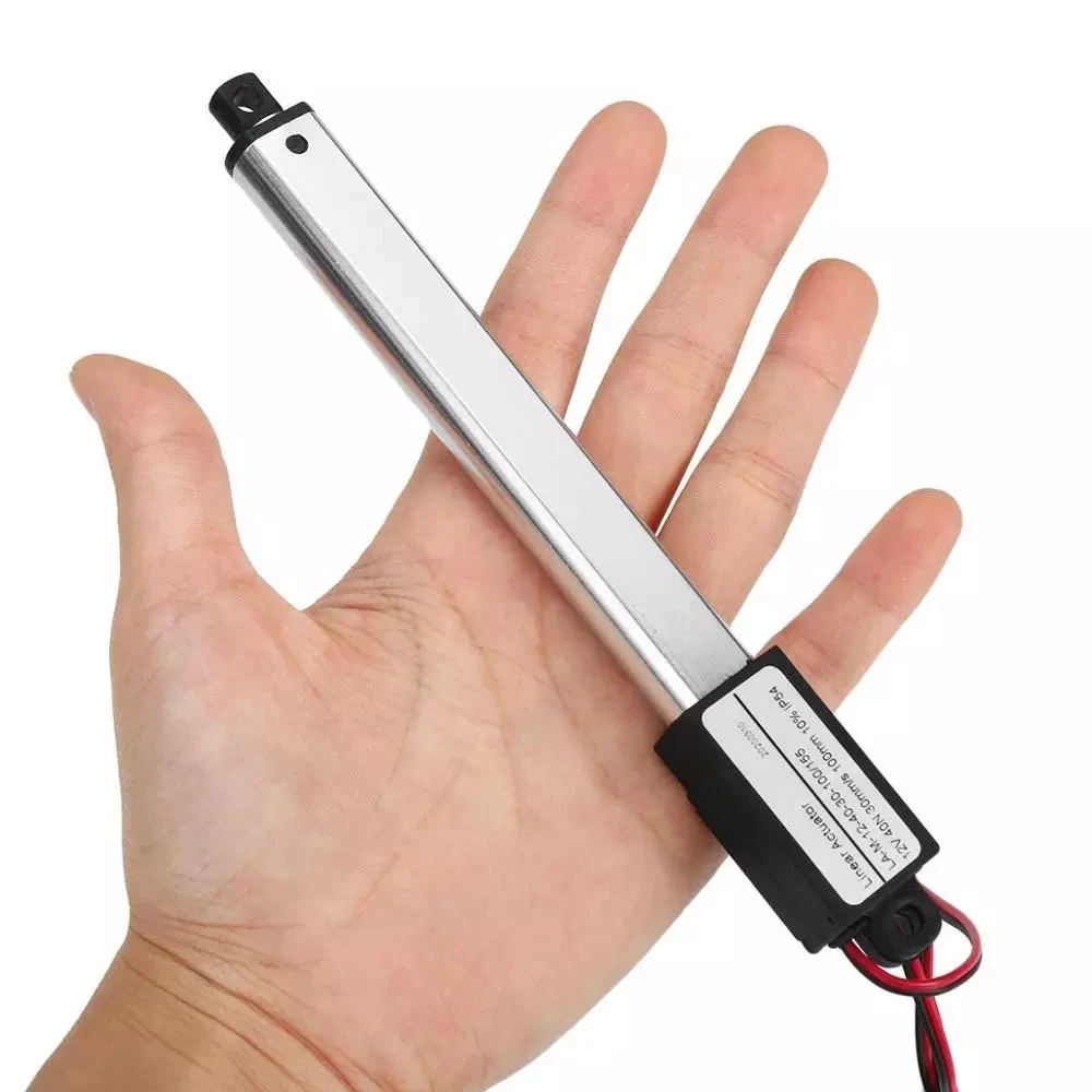 Micro Linear Actuator DC 12V 24V 150N Telescopic Rod 10/20/30/50/150/200mm Electric Lineal Actuador Motor 12 V Remote Controller