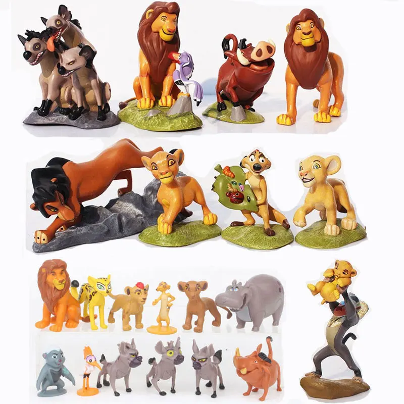 Figurines de Dessin Animé à Motif de Le Lion en PVC, 9 – 12 Pièces, Jouet Poupée Type Bunga, Beshte, Fuli, Ono, Nala, Timon, Pumbaa, Sarabi, Sarafina