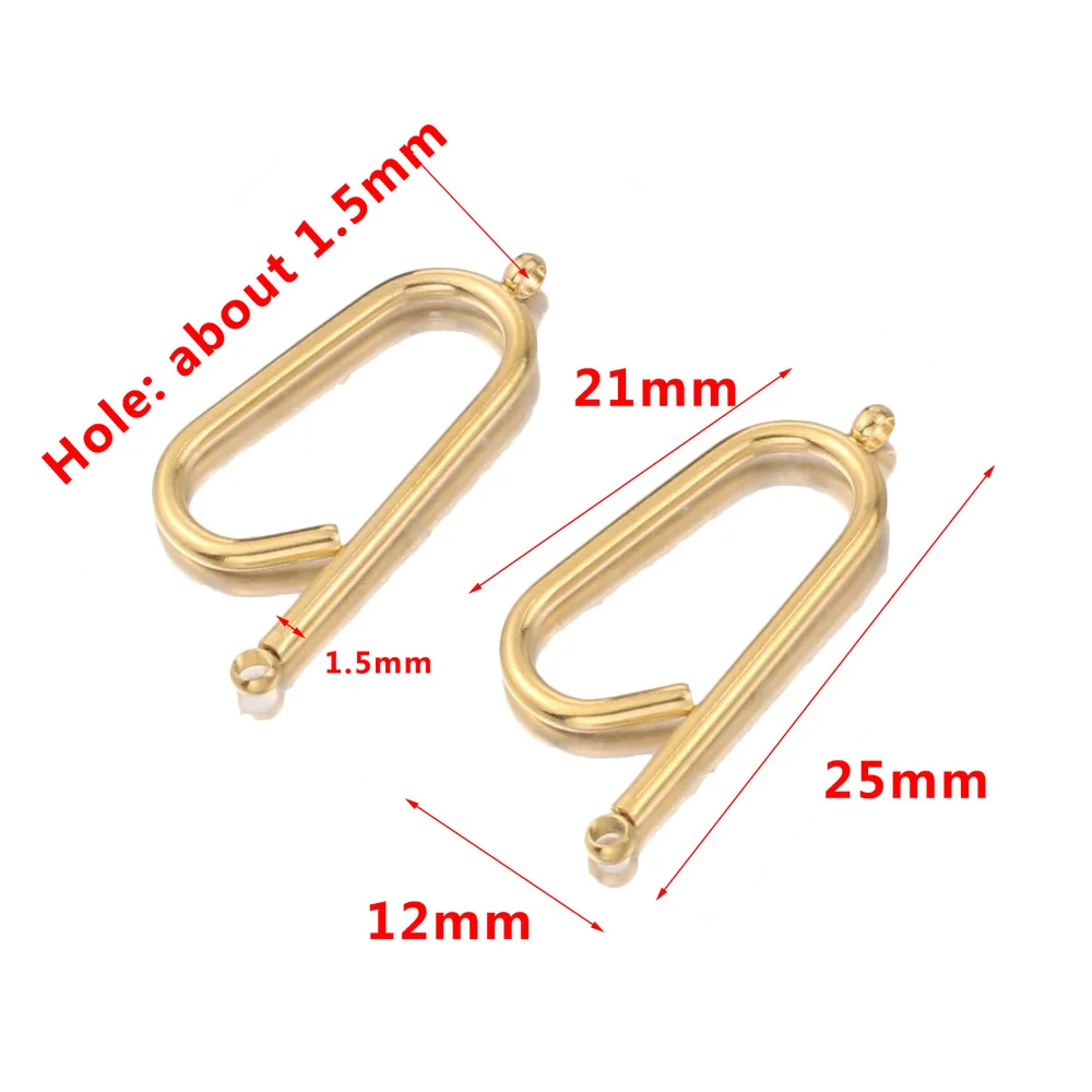 10pcs/lot NEW DIY Earrings Findings Stainless Steel Long Connecting for Jewelry Making Earring Pins Findings DIY Supplies image 6