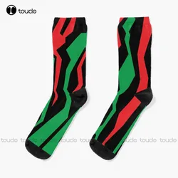 A Tribe Called Quest Logo Pattern Socks White High Socks Christmas Gift Unisex Adult Teen Youth Socks Custom 360° Digital Print