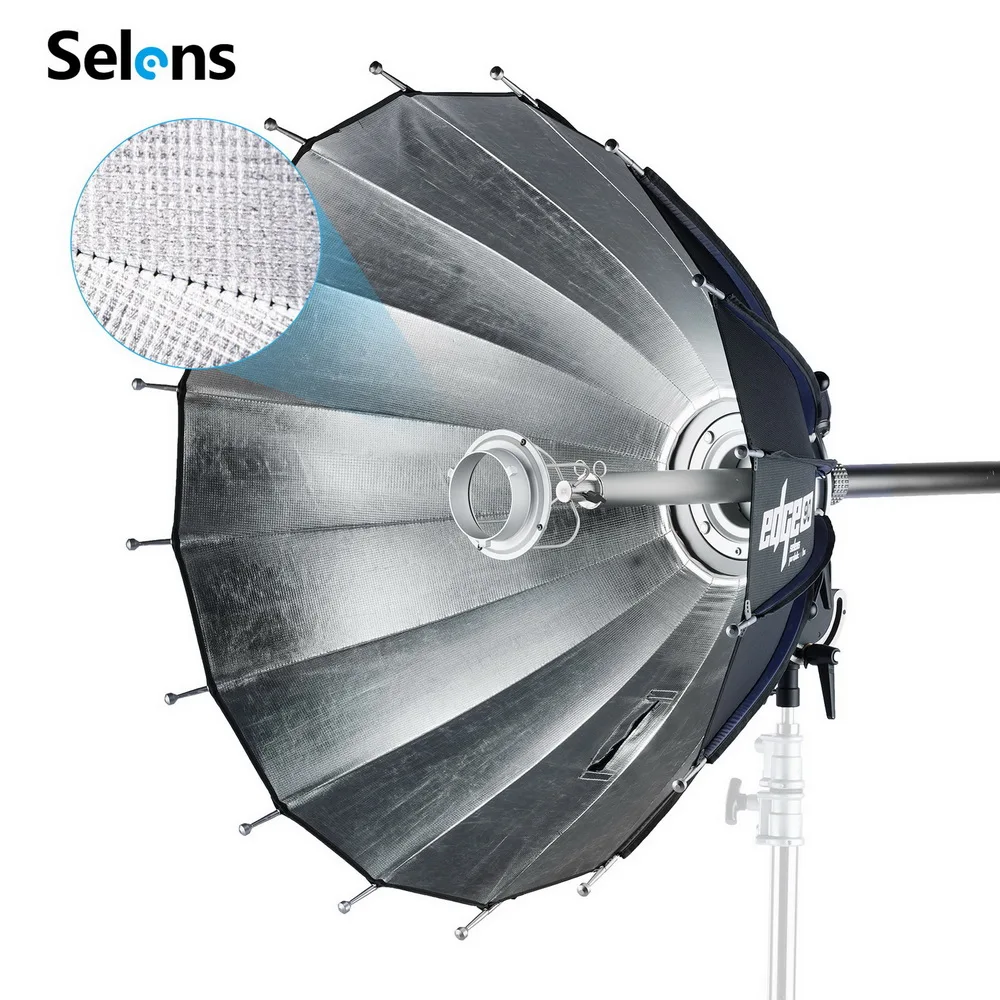 

Meking EDGE Photo Studio Reflective Light Umbrella Softbox with Bowen Mount Selens for Photography Studio Flash Light