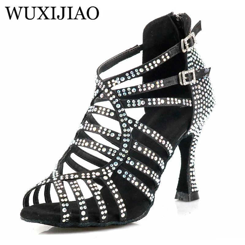 Wuxijiao Promotionele Latin Dance Schoenen Dames Hoge Hakken Comfortabele Salsa Party Sandalen