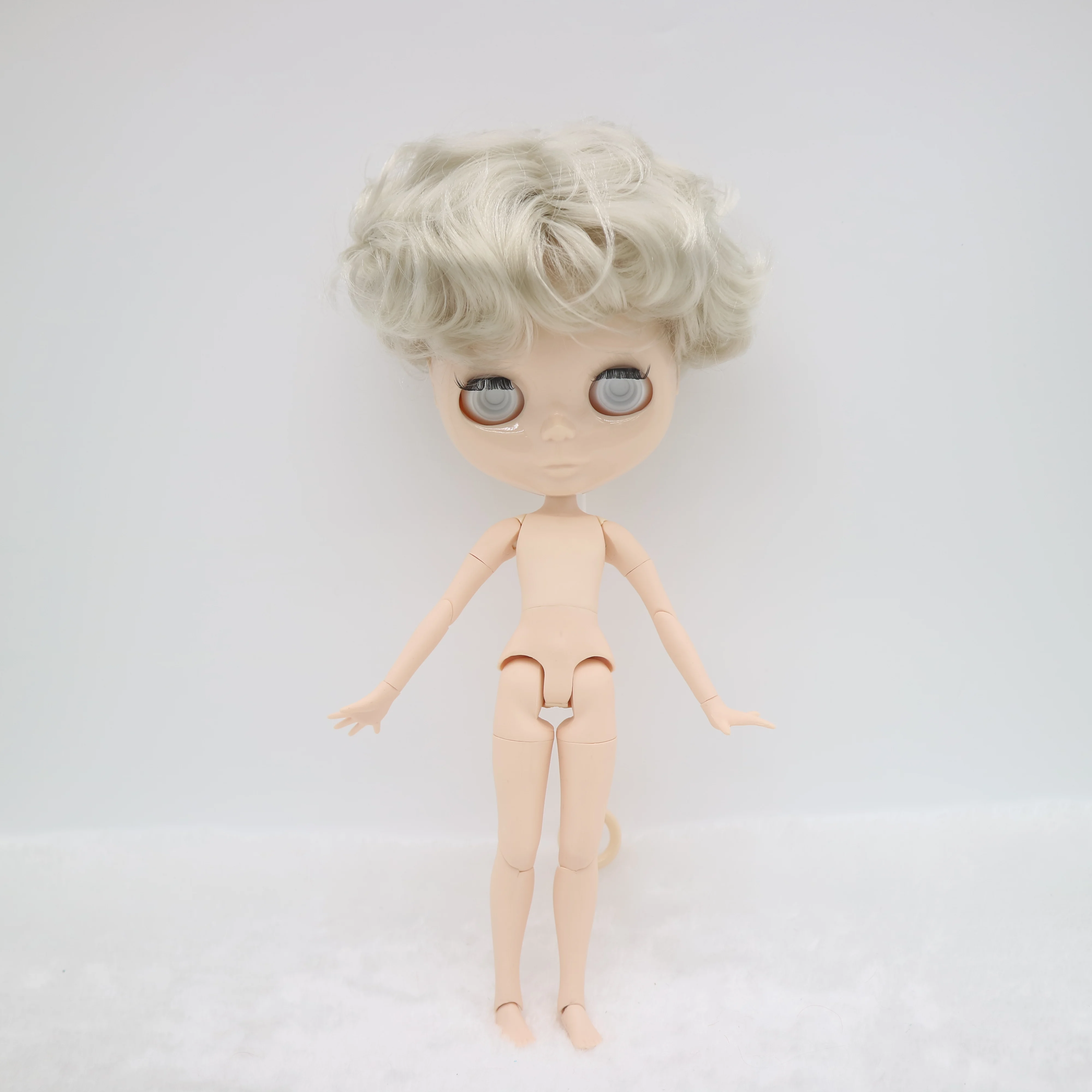 Pre-Sale BJD Without eyes chips boy without  make up  Nude blyth doll for DIY