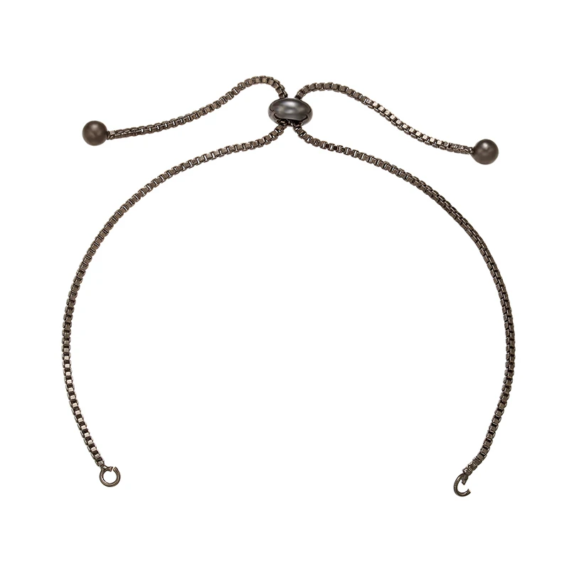 2Pcs 1.32x240mm Brass simple adjustable bracelet chain for handmade jewelry making diy bracelet chains accessories model:VL28
