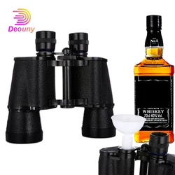 DEOUNY-Binoculars Telescope Alcohol Flask, Double Mouth Drinking, Travel Portable Outdoor Water Bottle, Wisky Creative Hip-Flask